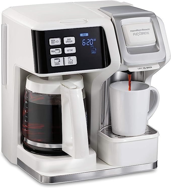 Hamilton Beach FlexBrew Trio 2-Way Coffee Maker, Compatible with K-Cup Pods or Grounds, Combo, Si... | Amazon (US)