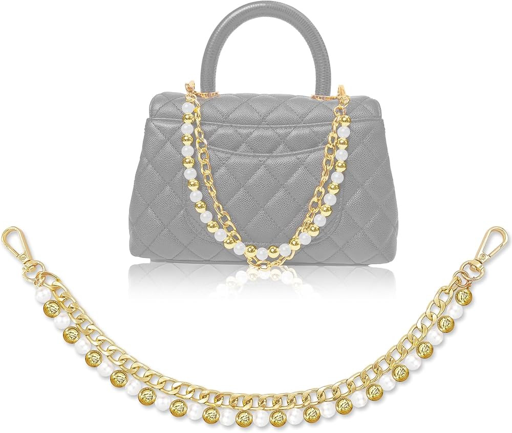 Bag Chain Charms for Handbags – Stylish Gold Purse Charm Accessories Decorations for Women’s ... | Amazon (US)