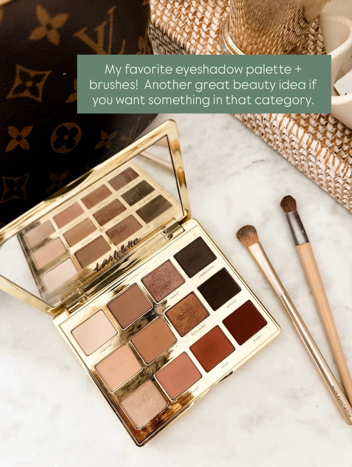 My favorite eye shadow palette that I use everyday in my make up routine! So many pretty colors!

Loverly Grey, make up, eye shadow palette, gift ideas for her, teen girl gifts, white elephant gifts, favorite things party, tarte 

#LTKHoliday #LTKGiftGuide #LTKBeauty