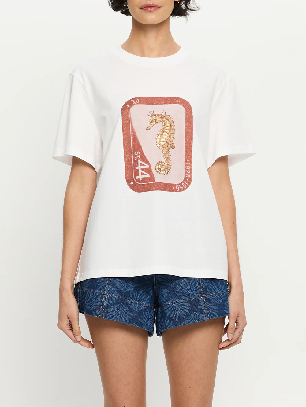 Sheldon Tee | Seahorse Printed T-shirt - KIVARI | Kivari (Global minus AU/NZ)