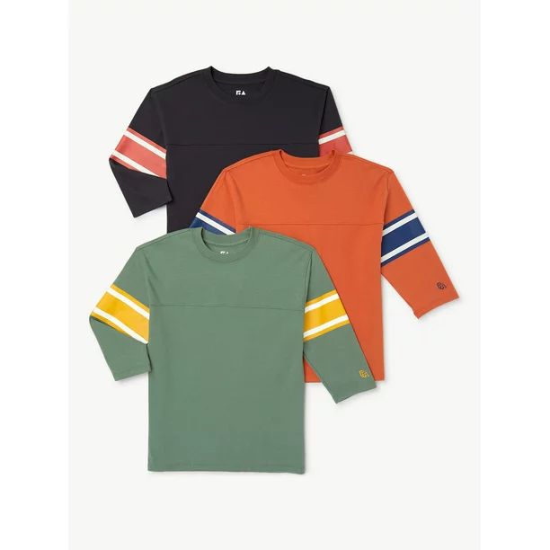 Free Assembly Boys Football Shirt, 3-Pack, Sizes 4-18 - Walmart.com | Walmart (US)