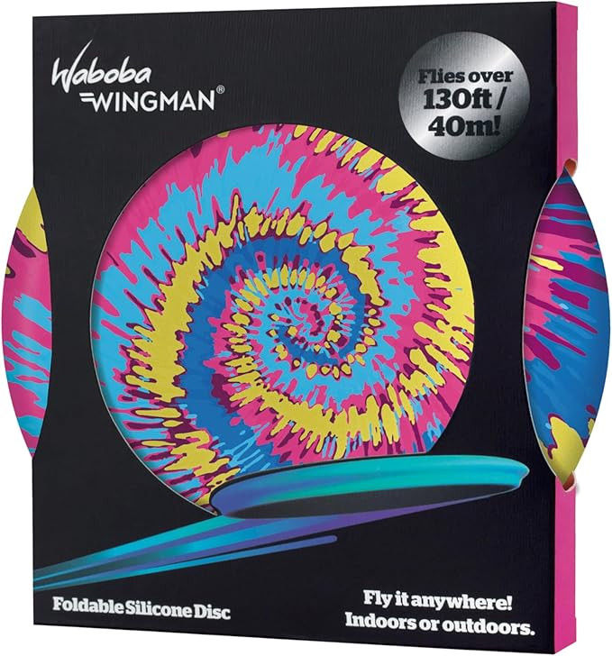 Waboba Wingman-Foldable Silicone Disc-Fly Straight and Far, Perfect for Kids and Adults (Tie Dye) | Amazon (US)