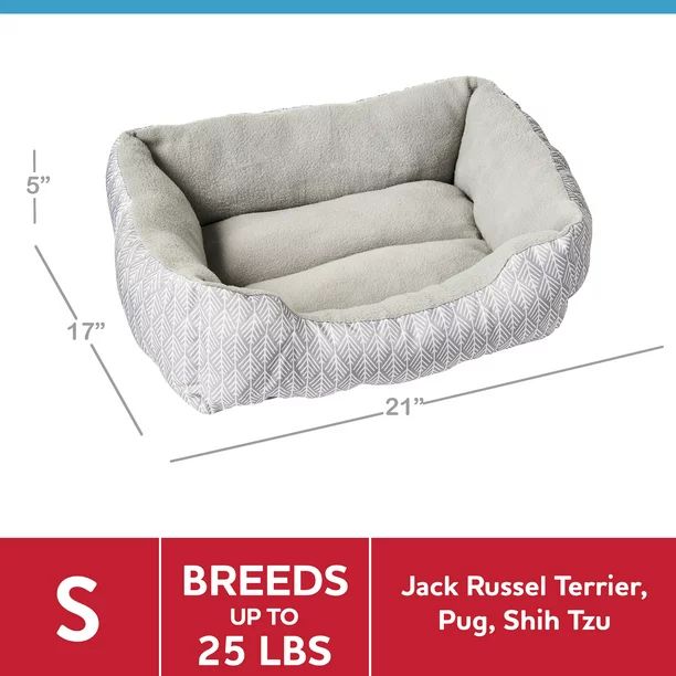 Vibrant Life Small Cuddler Dog Bed, Gray | Walmart (US)