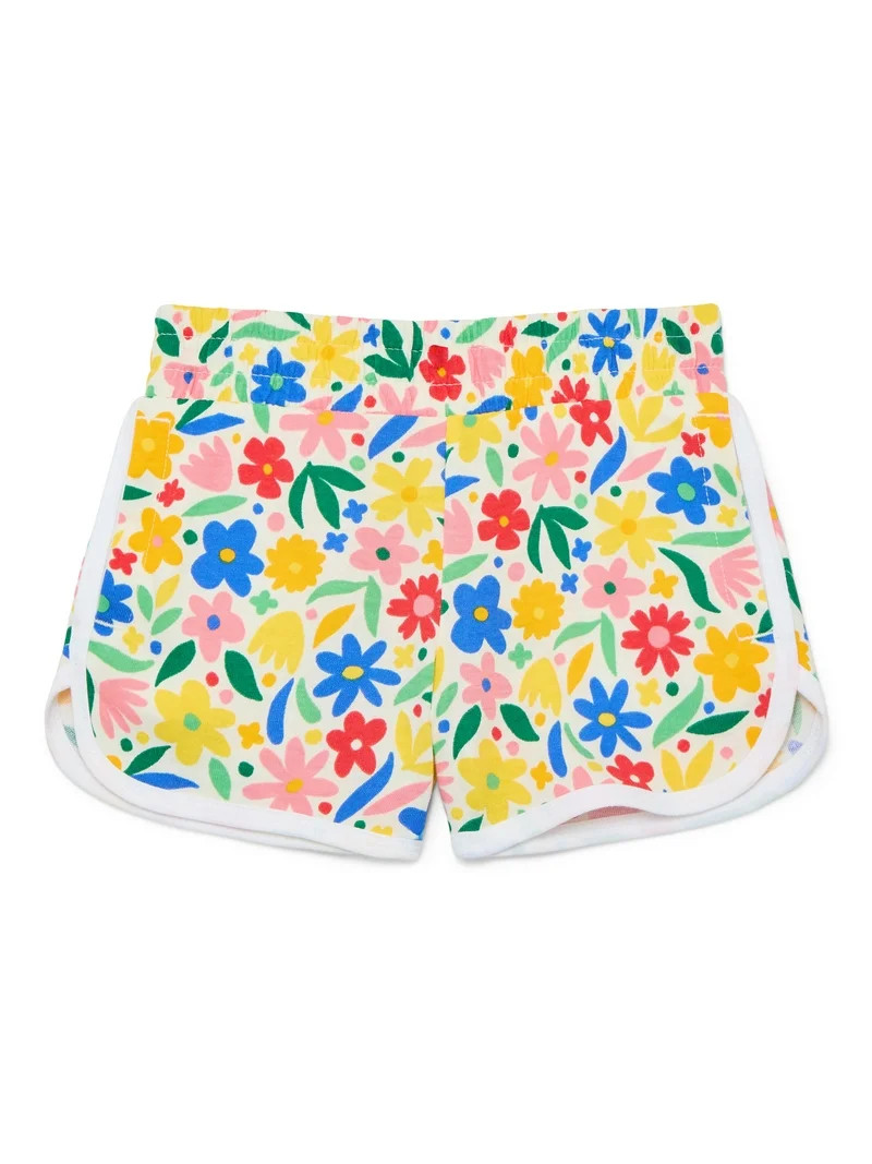 Wonder Nation Girls Dolphin Hem Shorts, Sizes 4-18 & Plus | Walmart (US)