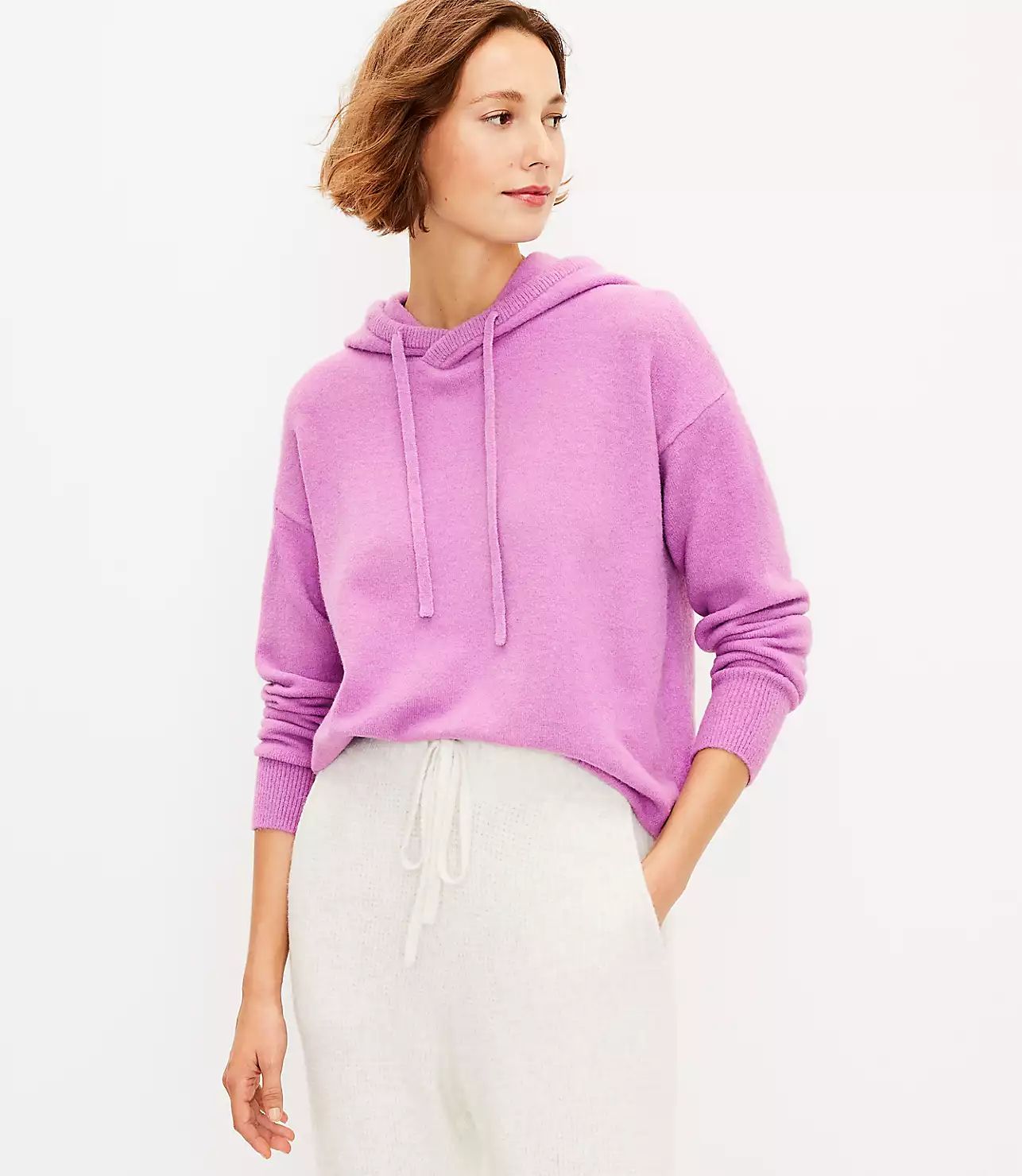 Lou & Grey Crossover Hoodie Sweater | LOFT