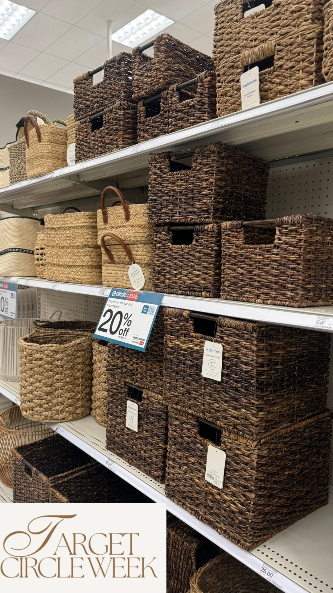 Target circle week deals! 

Target circle week, target sale, target home, storage, organization, storage basket 



#LTKHome #LTKSaleAlert