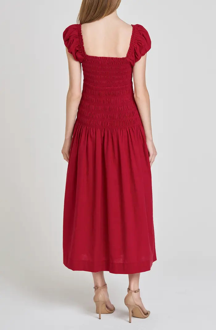 Cassidy Smock Bodice Midi Sundress | Nordstrom