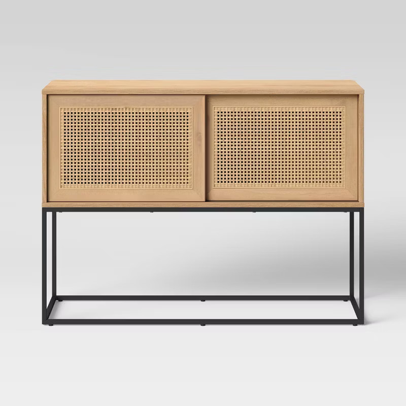 Belmar Woven Sliding Door Console Table Natural - Project 62™ | Target