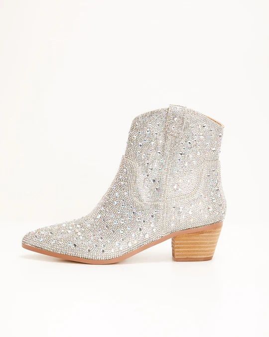 Glitz and Glam Rhinestone Booties | VICI Collection