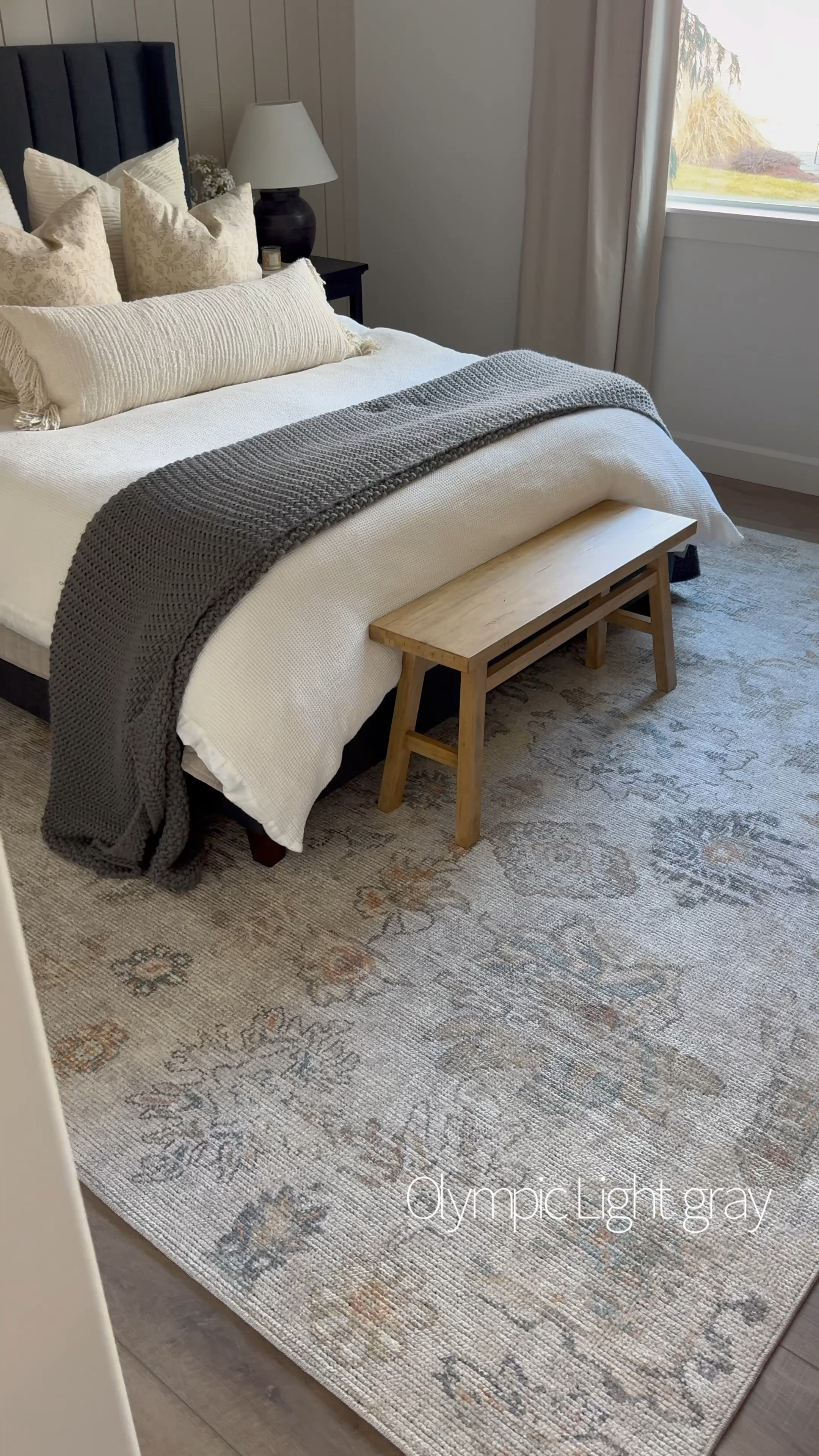 The Olympic collection. A low pile rug with beautiful colors and patterns. Use my code at rugs direct for 15% off the sale price! PNW15

Area rugs. Neutral home decor. Neutral spaces. Bedrooms. Bedroom decor  

#LTKsalealert #LTKSpringSale #LTKhome