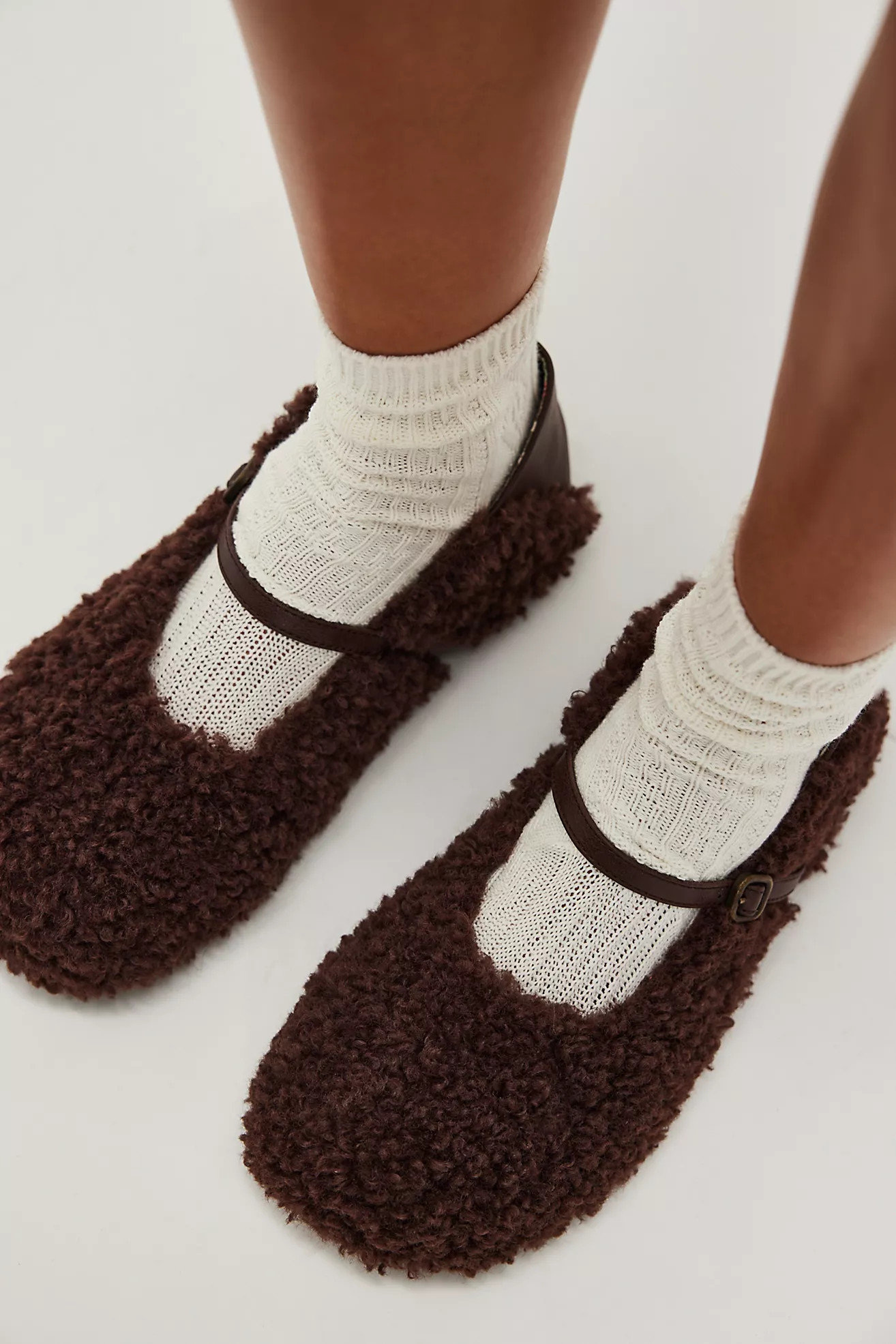 Metro Faux Fur Ballet Flats | Free People (Global - UK&FR Excluded)