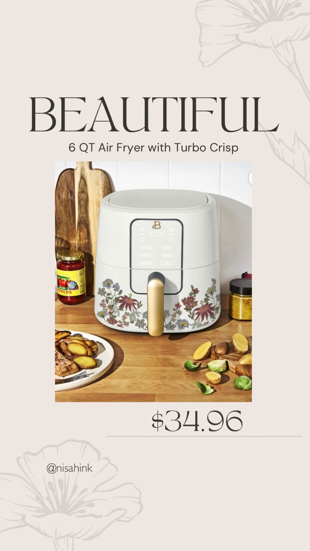 This deal wont last long! Grab your limited edition Beautiful air fryer NOW!



#LTKHome #LTKfoodie