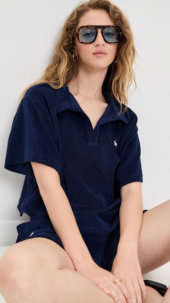Polo Ralph Lauren Terry Collar Shirt & Short Set | Shopbop | Shopbop