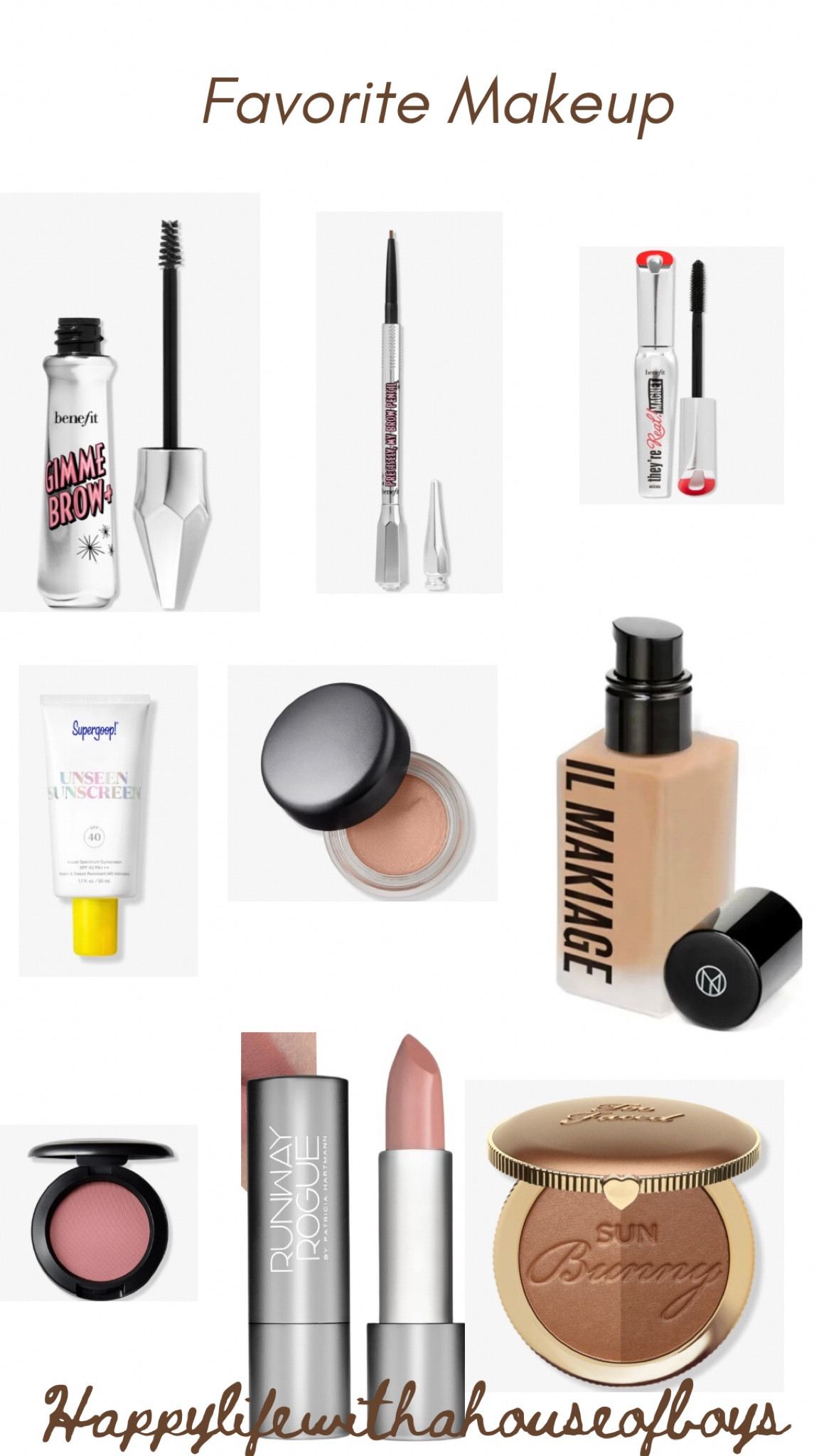 My Makeup Favs!!

#makeup #makeupfavs #benefitbrow #benefitmascara #macmakeup #paintpods #blush #ilmakiage #foundation #supergoop #runwayrouge #lipstick #toofaced #bronzer

#LTKbeauty