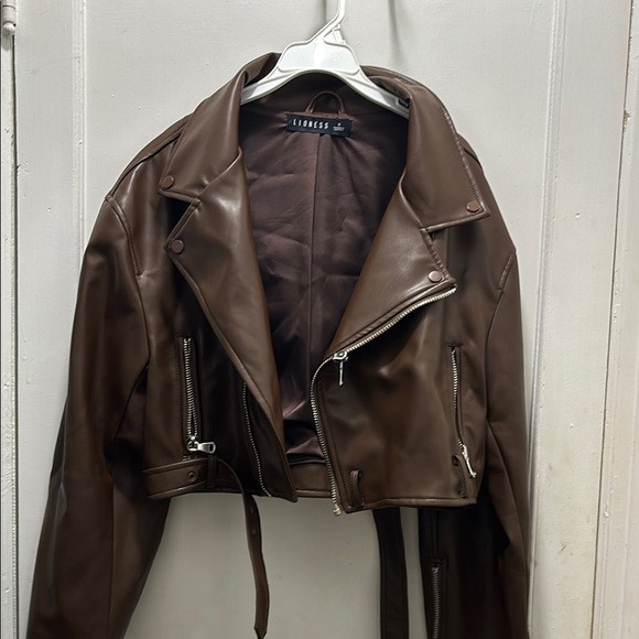 Lioness Brown Leather Jacket Timeless Style | Poshmark