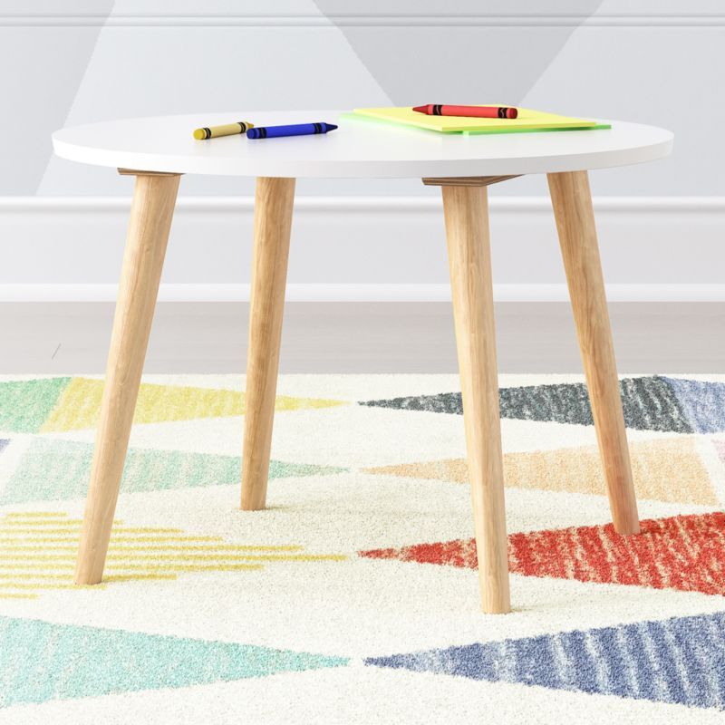 Pint Sized White Toddler Table + Reviews | Crate and Barrel | Crate & Barrel