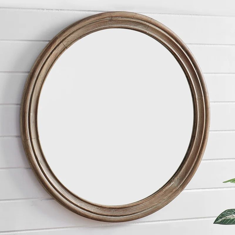 Neabsco Wood Flat Wall Mirror | Wayfair North America