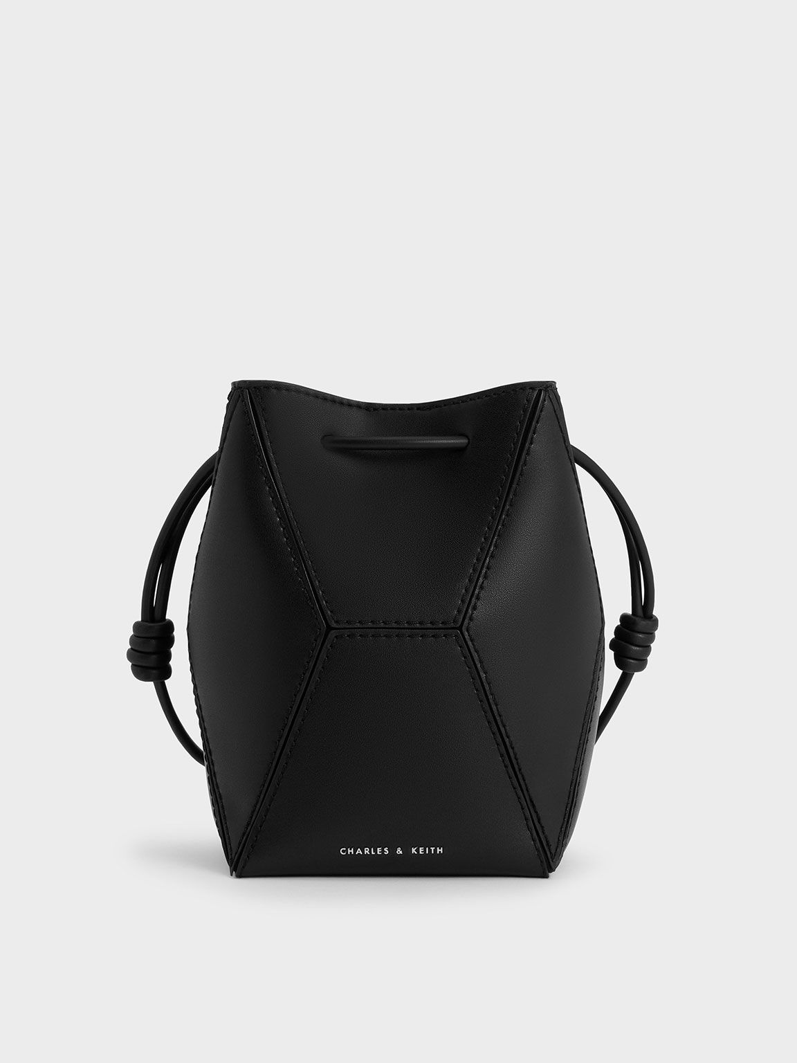 Nasrin Panelled Bucket Bag
 - Noir | Charles & Keith UK