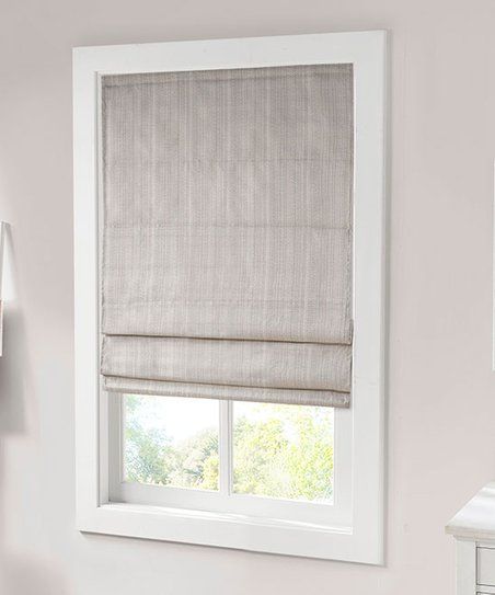 Taupe Room-Darkening Cordless Roman Shade | Zulily