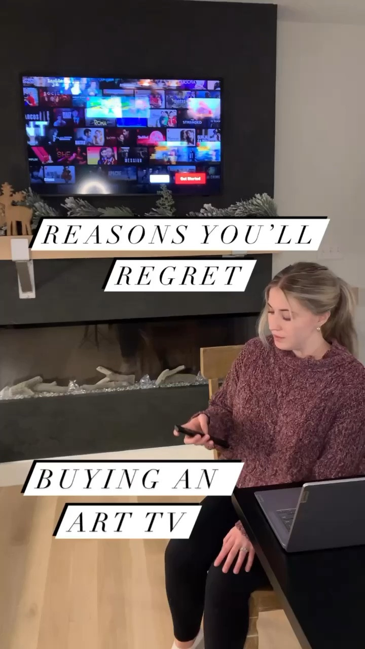 Art tv, frame tv, tv above fireplace, flatscreen tvs, art, Etsy, small business, mantle, fireplace decor, tv in kitchen

#LTKhome #LTKU #LTKFind