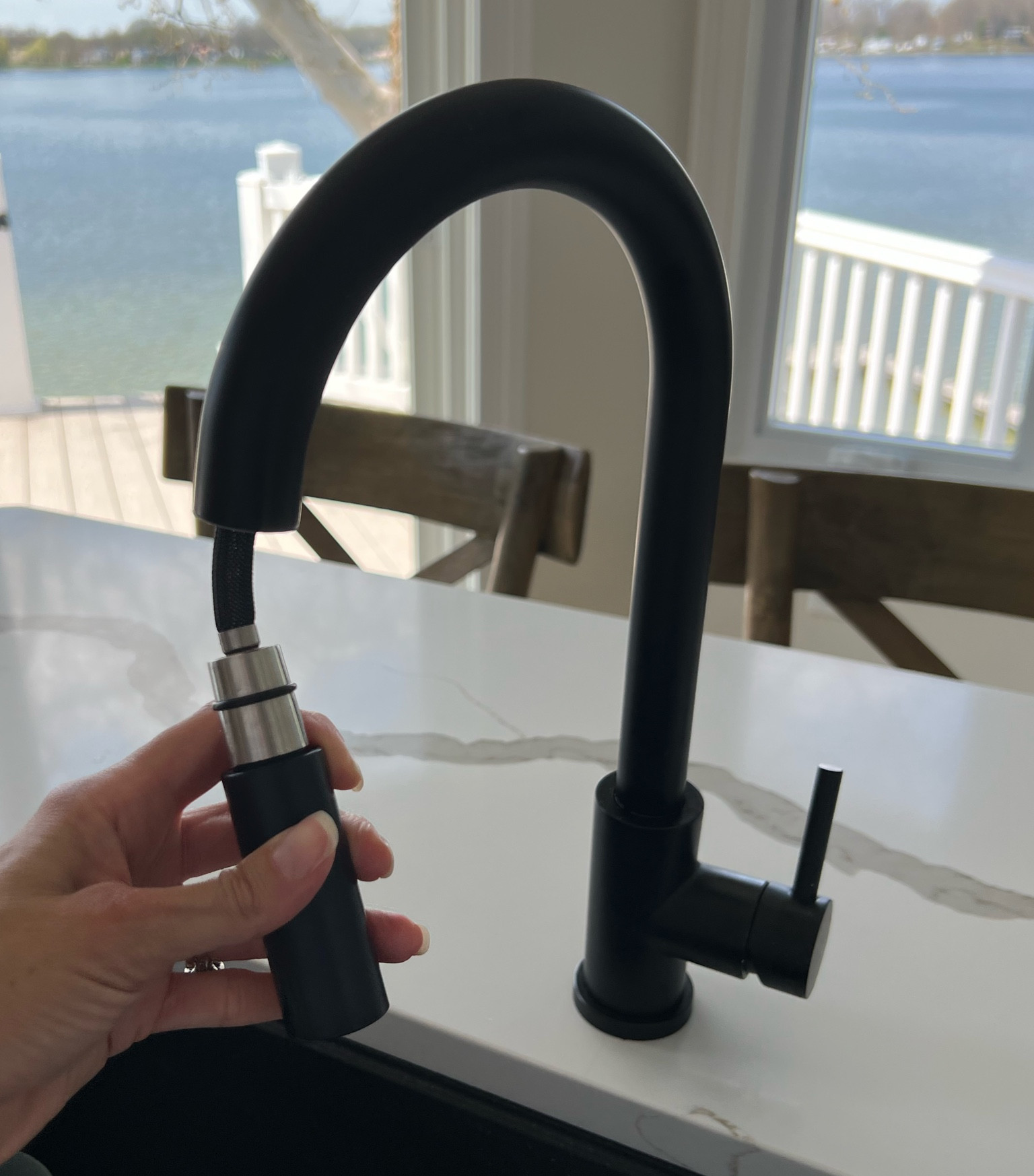 This matte black kitchen faucet from amazon is beautiful, functional and affordable! I love it and would buy it again! 

#LTKunder100 #LTKhome