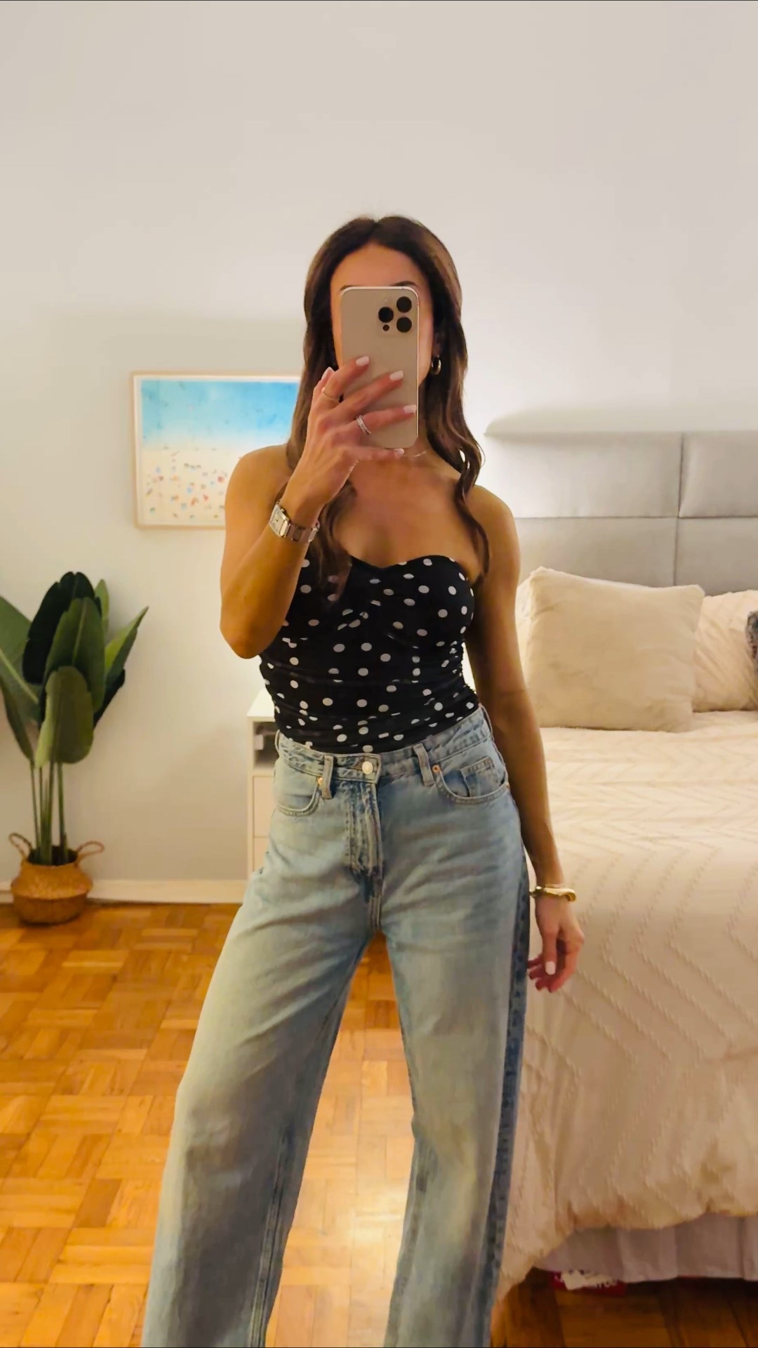 Loving the polka trend for spring. This is such an easy night out look with baggy denim and heels. All available on Amazon.
.
.
.
#ootd #y2k #style  #fashion #nyc #ues #outfitideas #outfit #over40fashion #goingouttops #explorepage #springfashion #polkadot #trend #datenight #amazoninfluencer 

SEO: 
Polka dot trend, spring fashion, outfit idea, baggy jeans, y2k, over 40, amazon influencer, ltk

#LTKOver40 #LTKStyleTip #LTKFindsUnder50