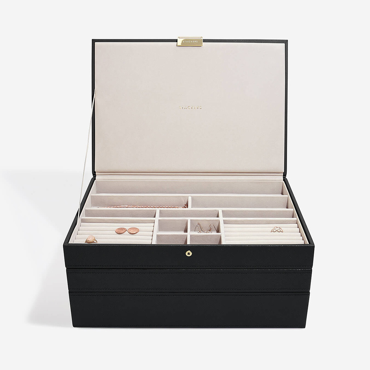 Stackers Supersize Jewelry Box Set of 3 | The Container Store