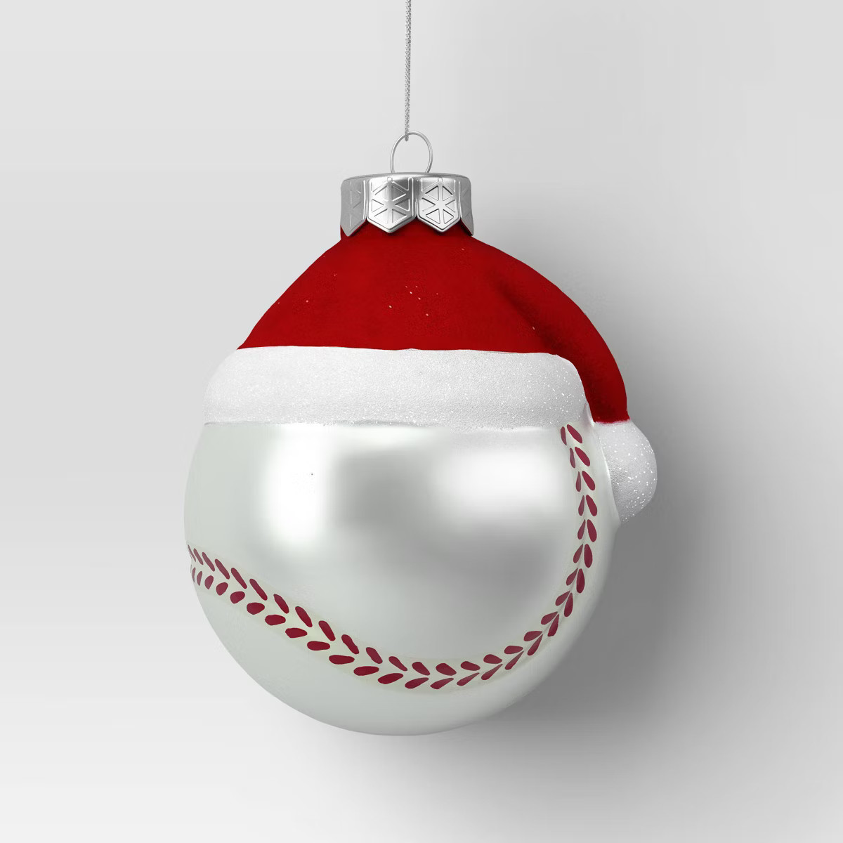 4" Christmas Glass Baseball with Hat Ornament - Wondershop™ | Target