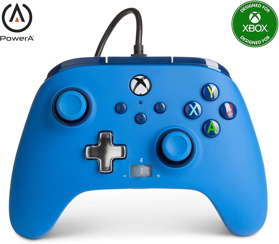 PowerA Enhanced Wired Controller for Xbox Series X|S - Blue, Officially Licensed for Xbox | Amazon (US)