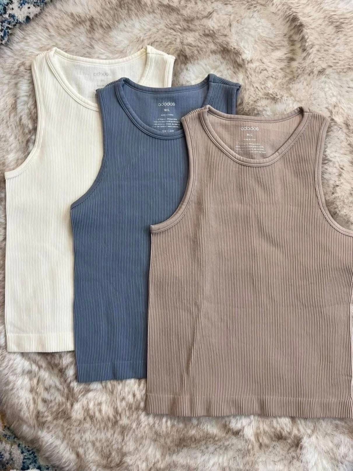 Perfect ribbed tank tops