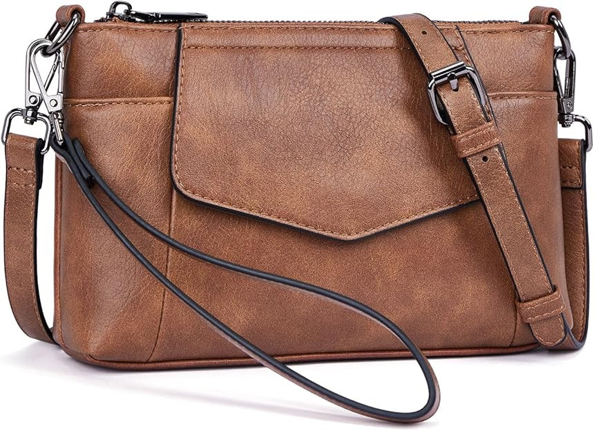 Small Crossbody Bags for Women, Cell Phone Bag Mini Over Wristlets Handbag Wallet Purse with Card... | Amazon (US)