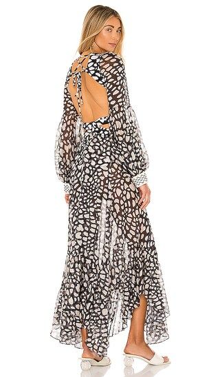 Spotted Fringe Beach Dress | Revolve Clothing (Global)