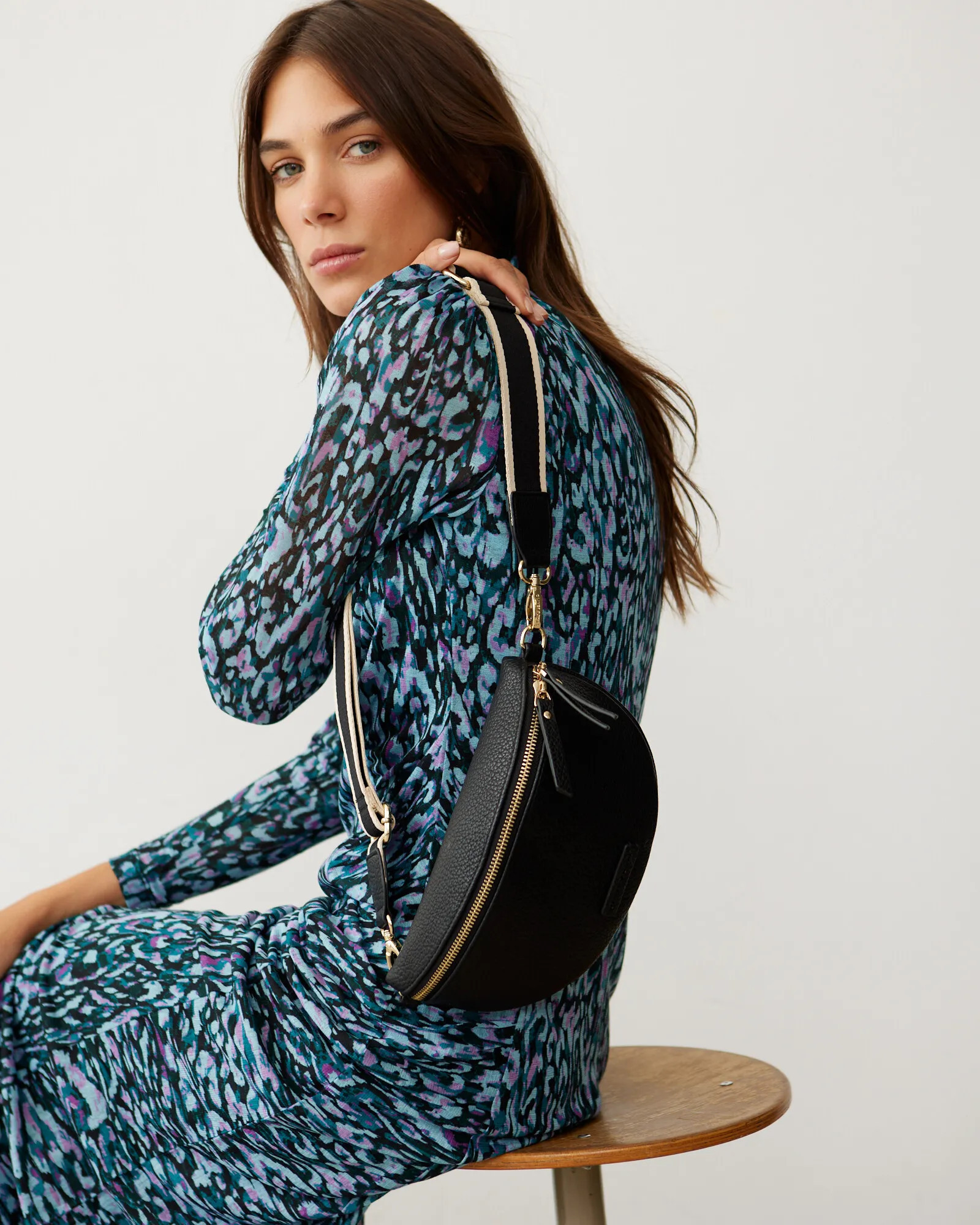 Monochrome Stripe Black Belt Bag | Oliver Bonas US | Oliver Bonas (Global)