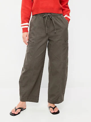 Mid-Rise Pull-On Utility Jeans | Old Navy (US)