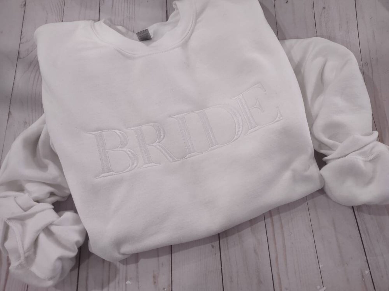 BRIDE Crewneck Sweatshirt Embroidered Bride Sweatshirt - Etsy Canada | Etsy (CAD)