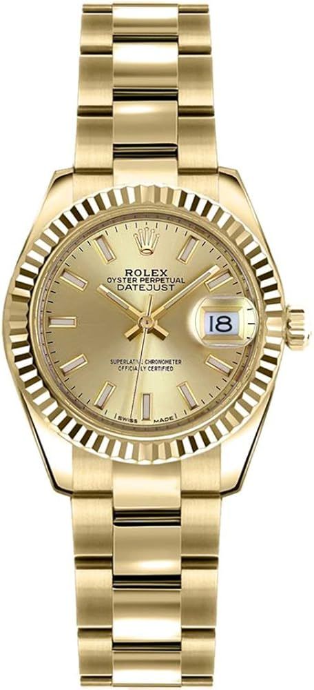 Rolex Lady-Datejust 26 Yellow Gold Women's Luxury Watch 179178 | Amazon (US)