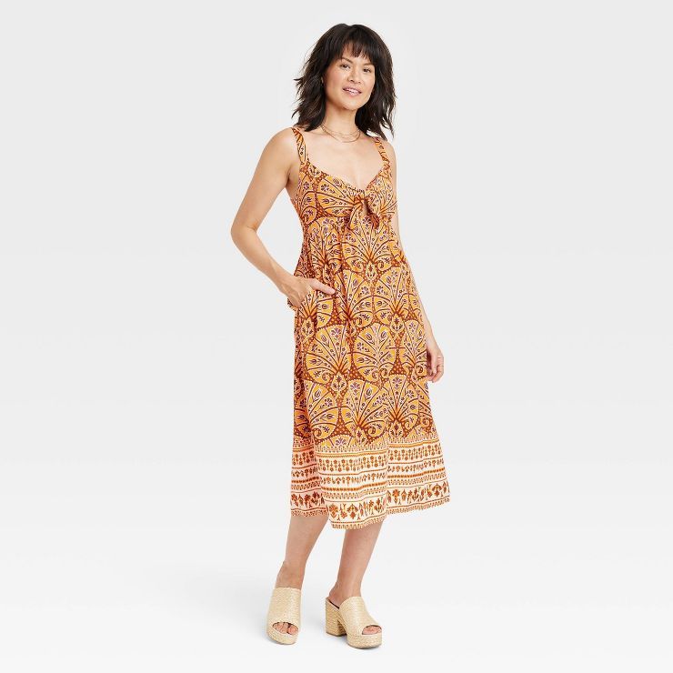 Women's Wide Strap Sleeveless A-Line Dress - Knox Rose ™ | Target