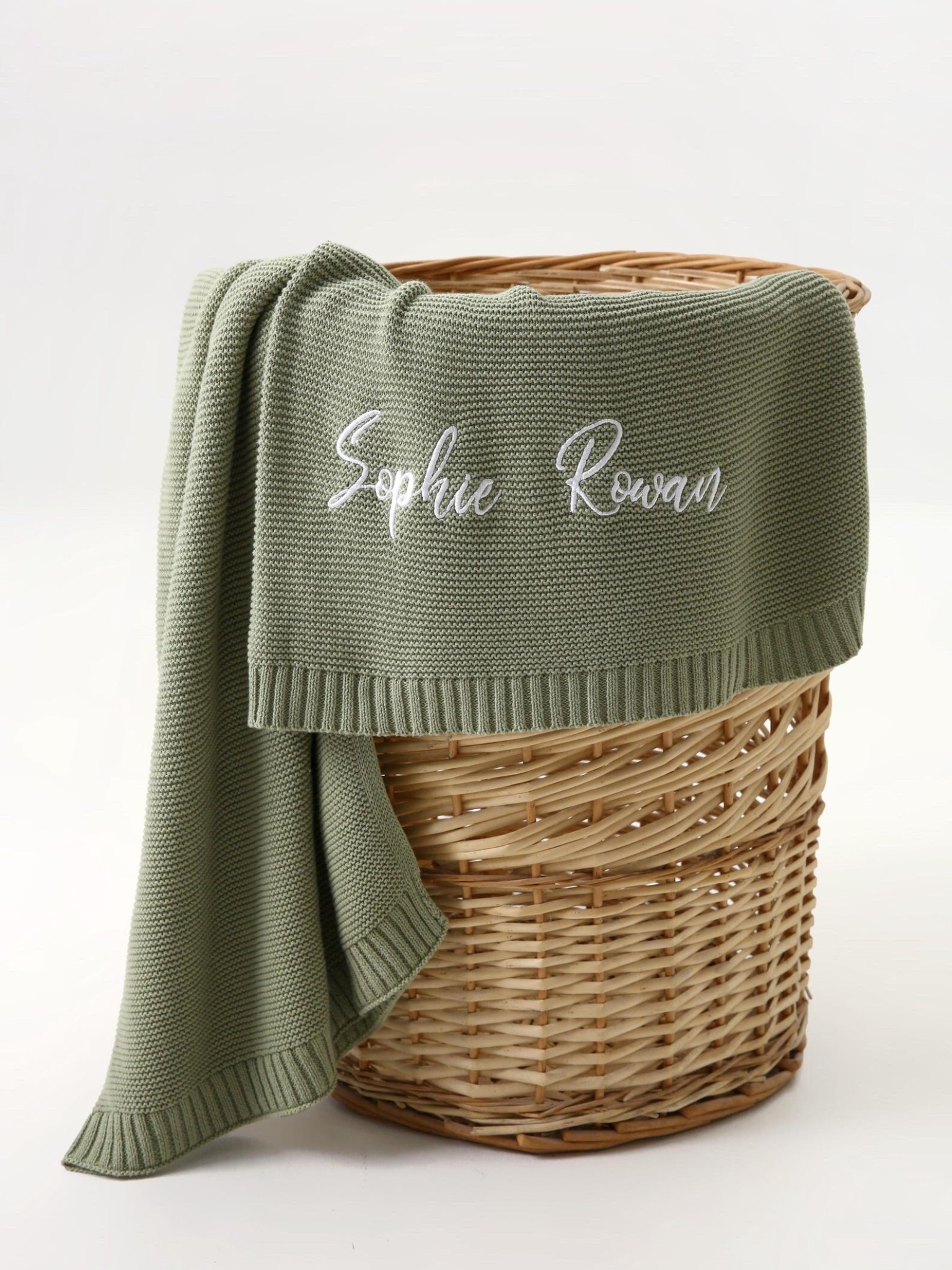 Personalized Organic Cotton Knit Baby Blanket: Embroidered Name Keepsake

#LTKKids #LTKmomlife #LTKBaby