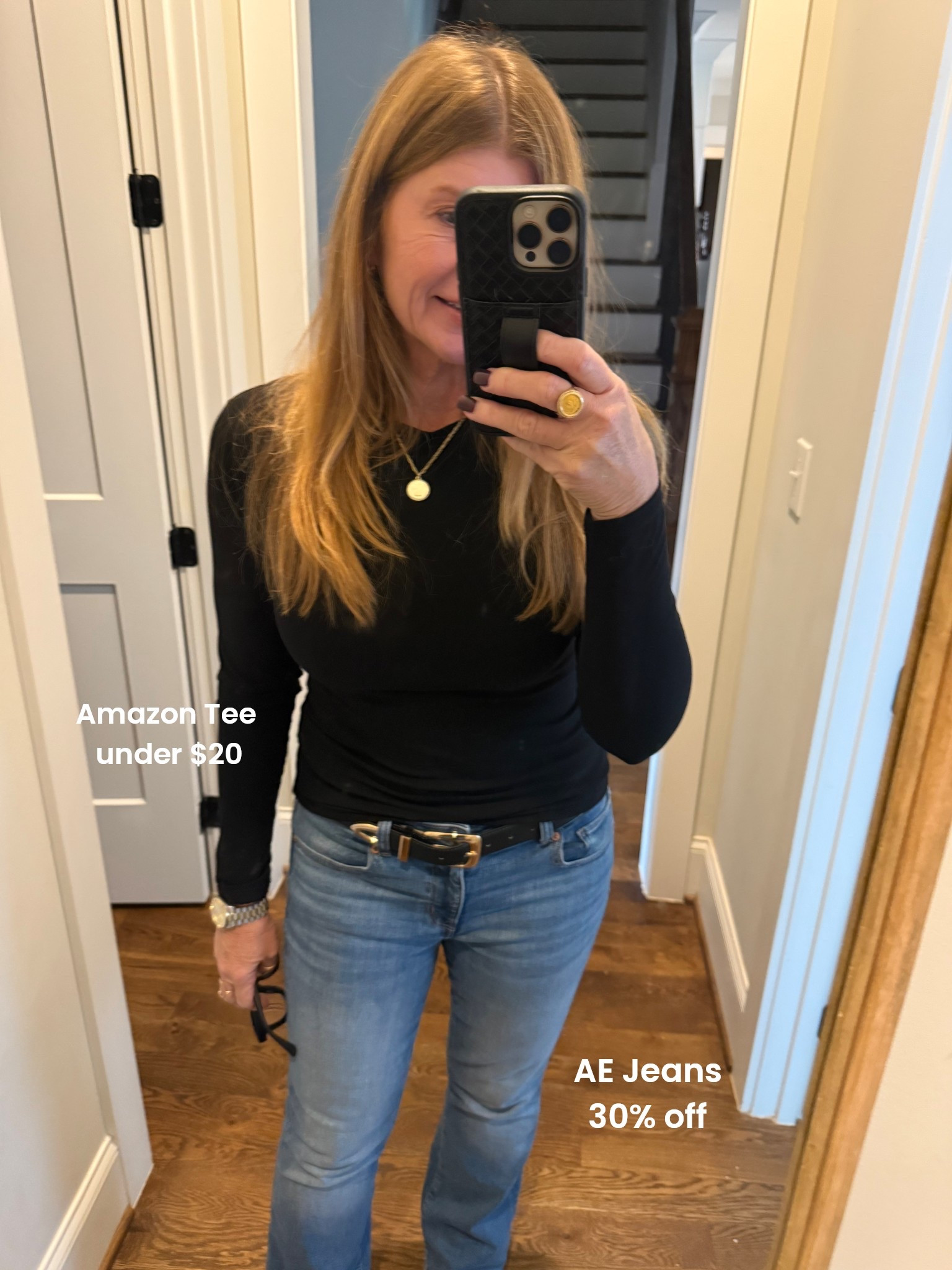 Amazon Stretchy Long Tee under $20
American Eagle Jeans 30% off


#LTKOver40 #LTKSaleAlert