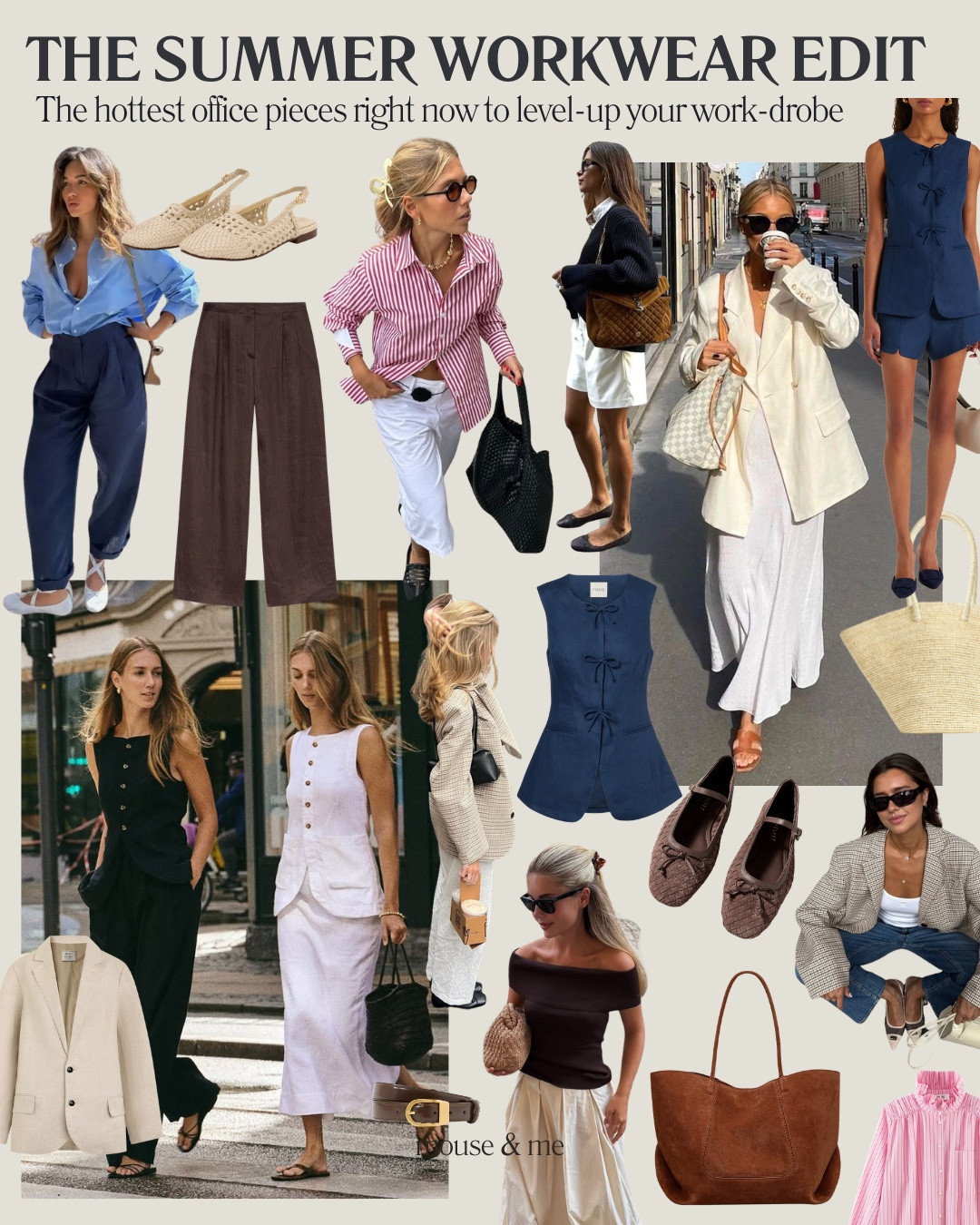 18 pieces to elevate your summer office wardrobe 🎀✨👜

where possible we have included a more affordable alternative as we’re aware a fair few of these are on the more investment side of things ✨ 

Let us know your faves & how insane is the @posse waistcoat… 

#summerfashion #officewear #officeoutfit #workoutfut #chicoutfit