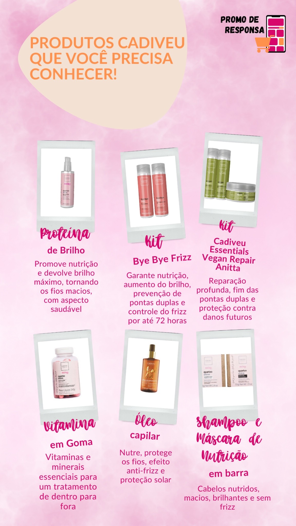 Esse produtos da Cadiveu são muito bons❤️❤️

#ChallengeLTK 