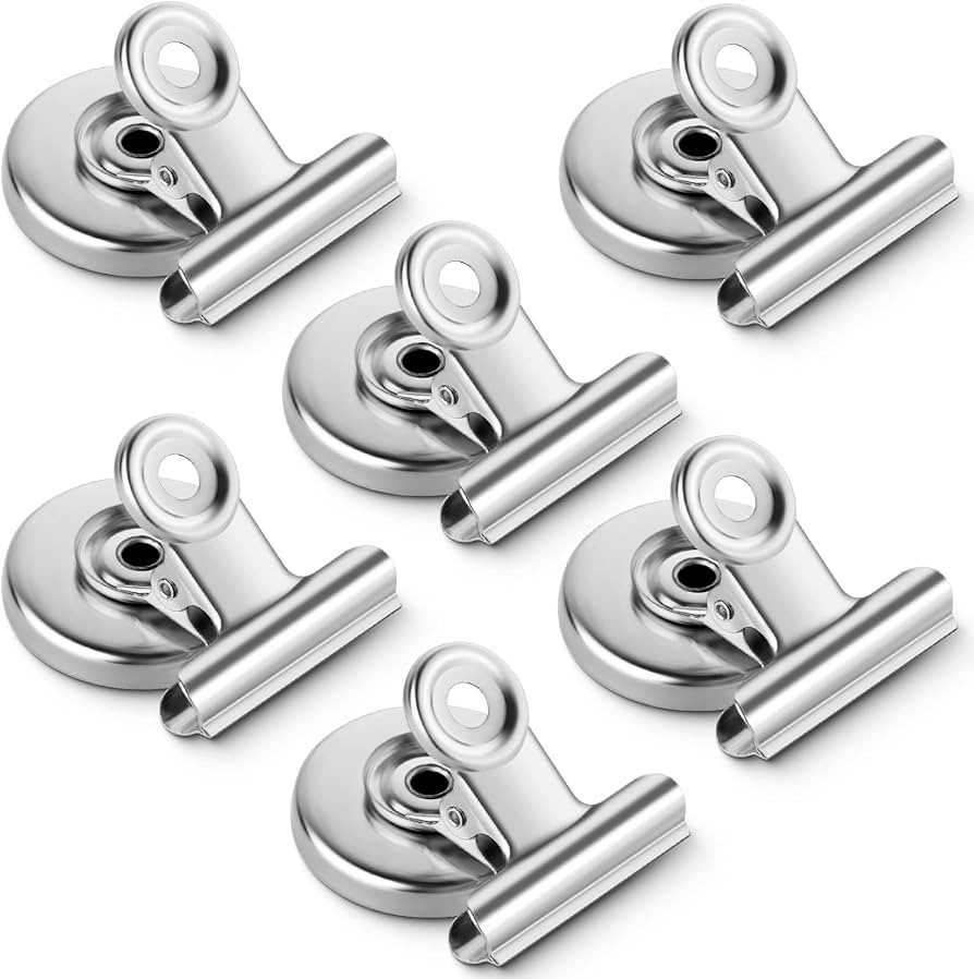 Grtard 6 Pack Magnetic Clips Heavy Duty, Magnet Clips for Fridge, Refrigerator Magnets, Strong Ma... | Amazon (US)