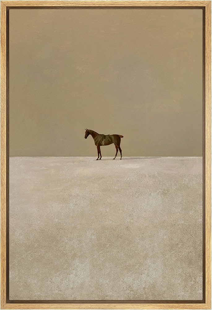 IDEA4WALL Framed Canvas Print Wall Art Girls Bedroom Decor Trendy Horse Portrait Posters Animals ... | Amazon (US)