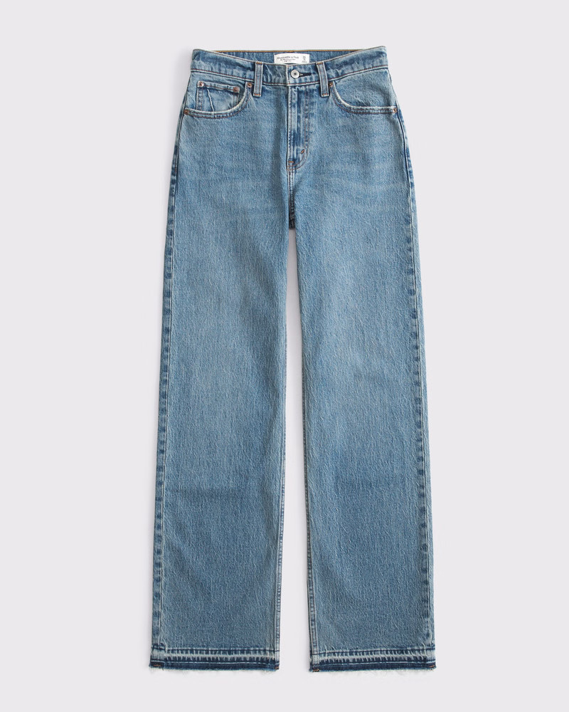 Women's High Rise 90s Relaxed Jean | Women's Bottoms | Abercrombie.com | Abercrombie & Fitch (US)