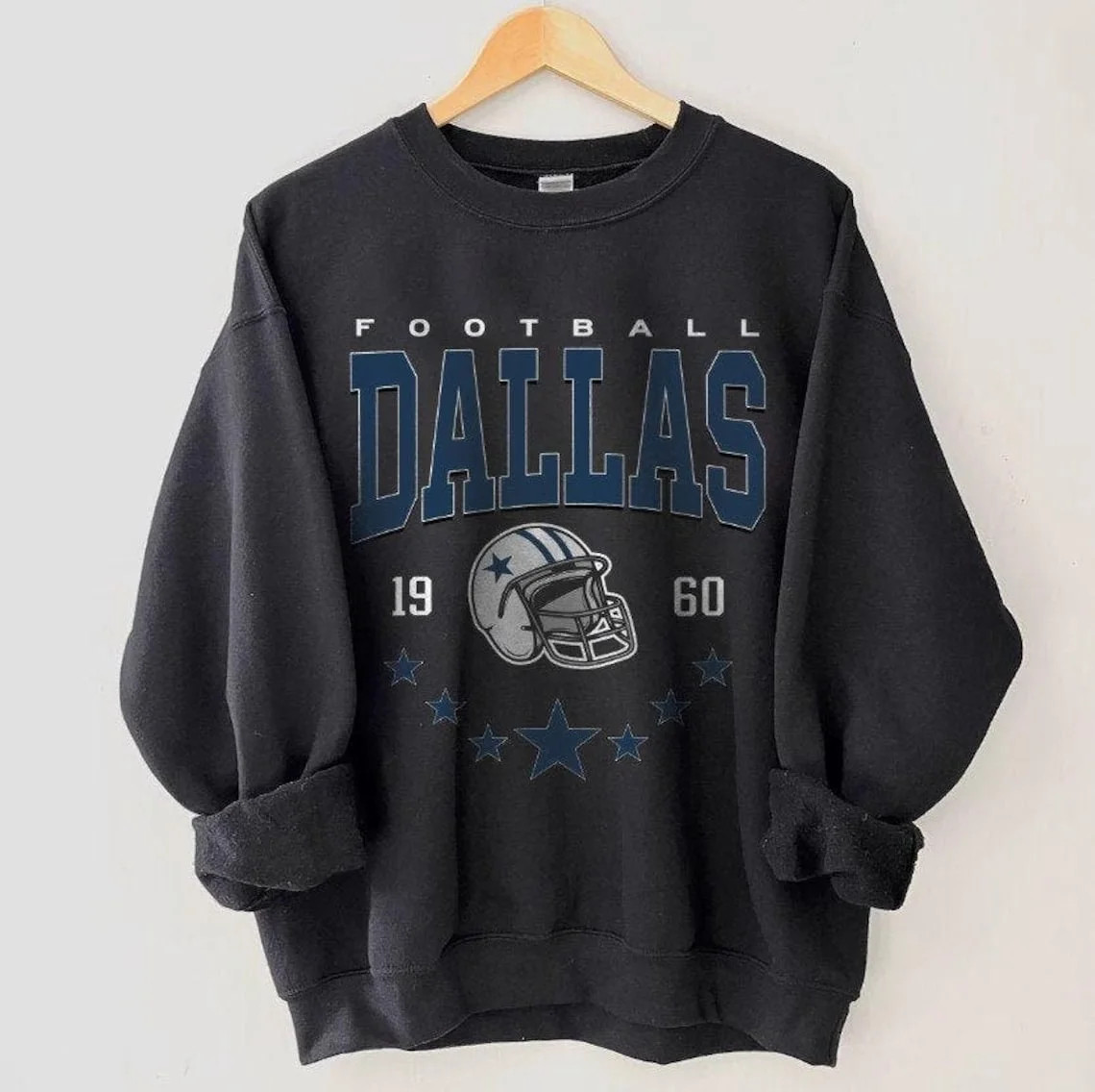 Vintage Dallas Football Sweatshirt, Trendy Dallas Football Fan Gift, Dallas Game Day Shirt - Walm... | Walmart (US)