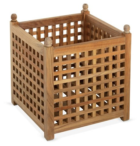 Highland Teak Planter, Natural | One Kings Lane