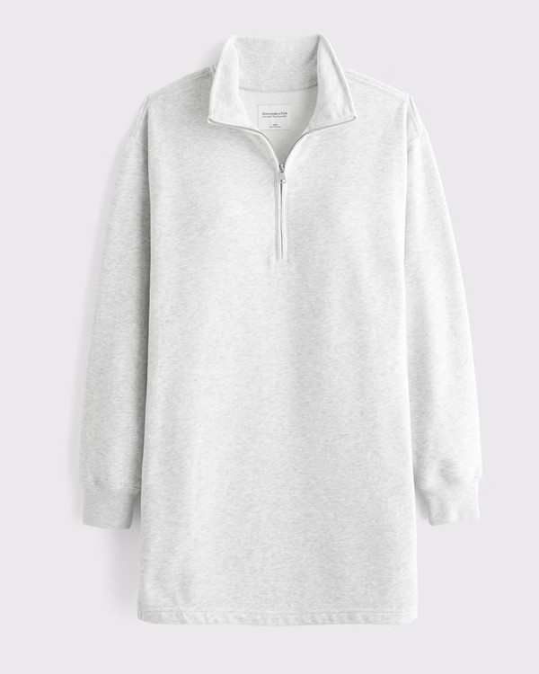 Women's Long-Sleeve Zip-Up Fleece Mini Dress | Women's Dresses & Jumpsuits | Abercrombie.com | Abercrombie & Fitch (US)