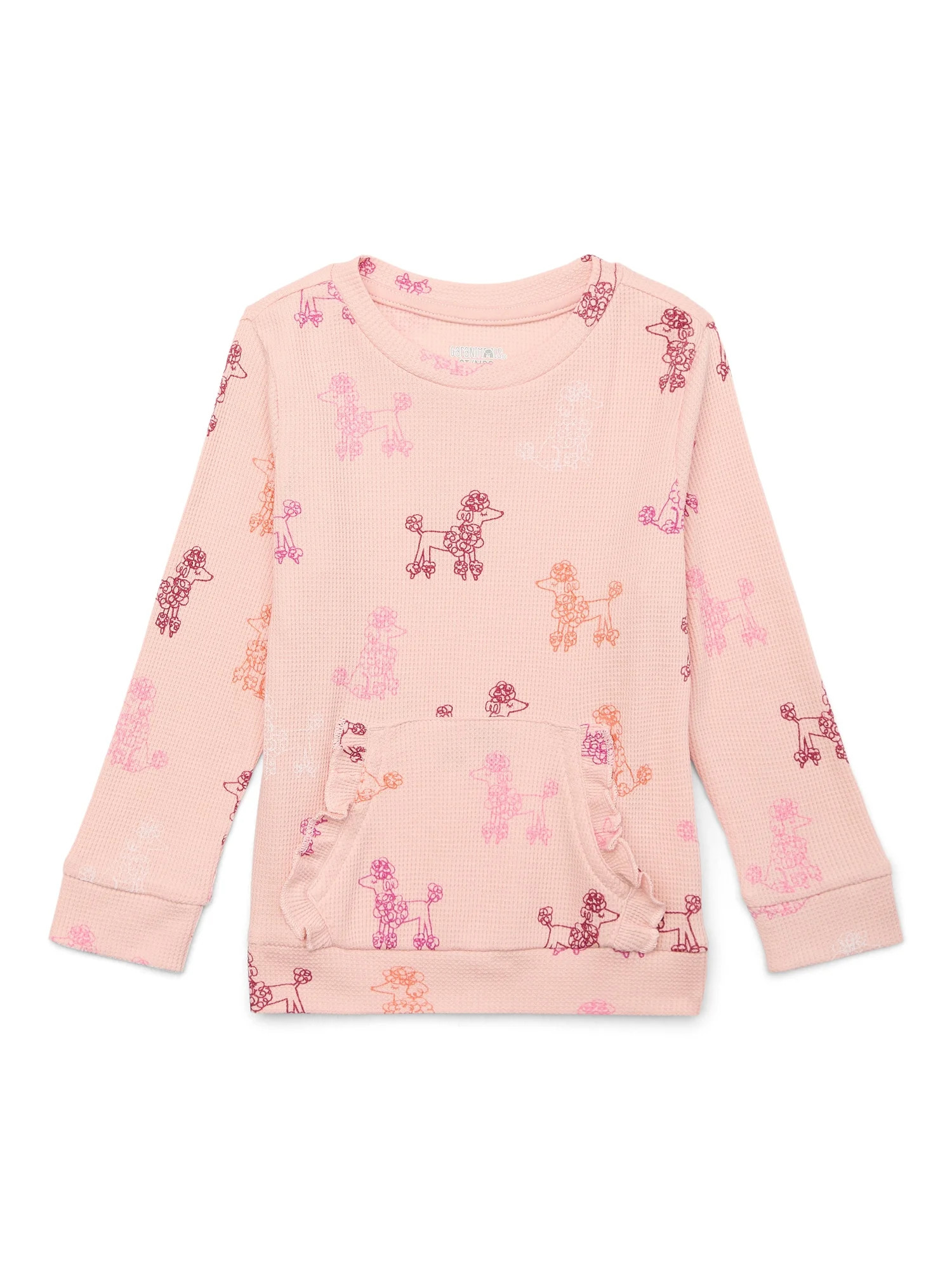 Garanimals Toddler Girl Long Sleeve Print Thermal Top, Sizes 18M-5T | Walmart (US)