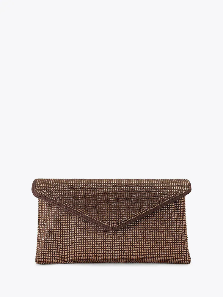 Carvela Brown Stargaze Clutch Bag | Next US