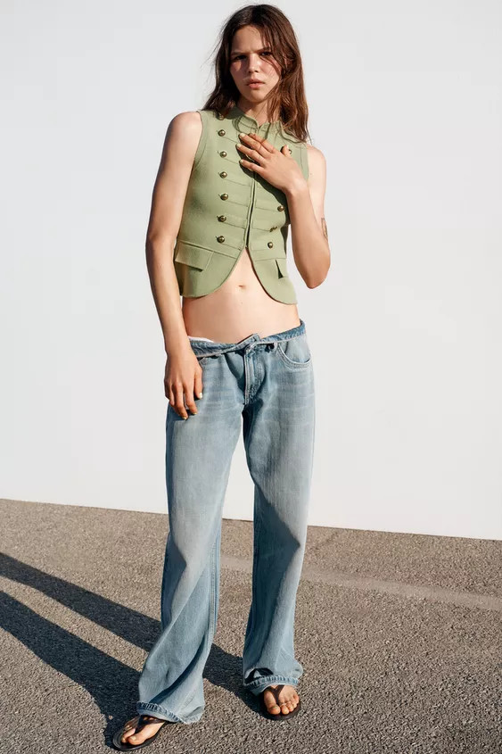 FIREMAN CLASP KNIT VEST | Zara US